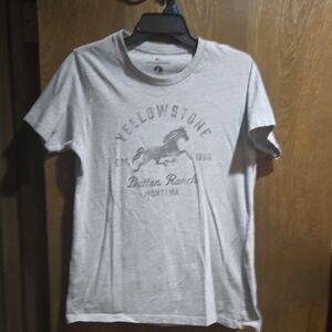 Gray Yellowstone Graphic T-Shirt